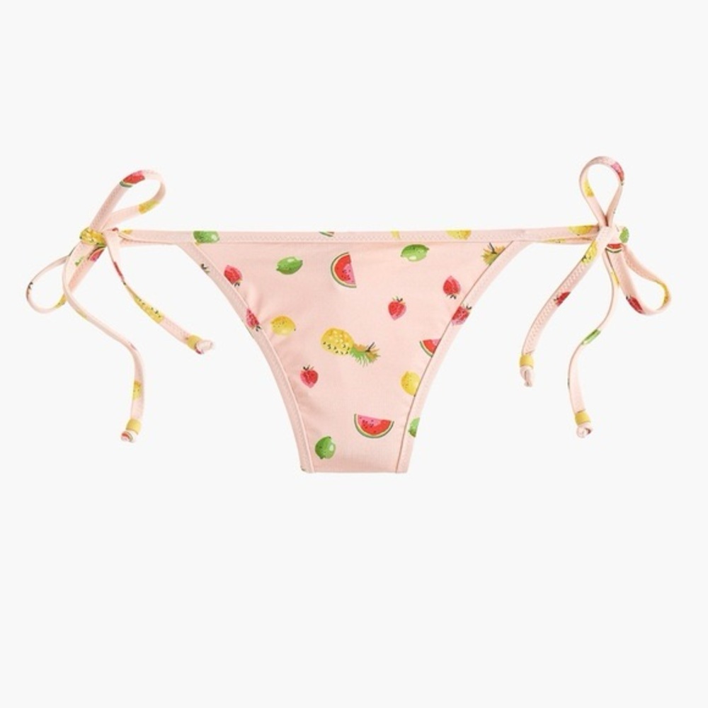 J. Crew Playa‎ | Fruit Print String Bikini Bottom Size Large NWT